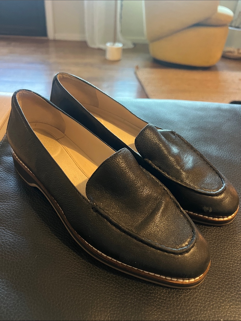 Cole Haan Black Leather Women's Loafers